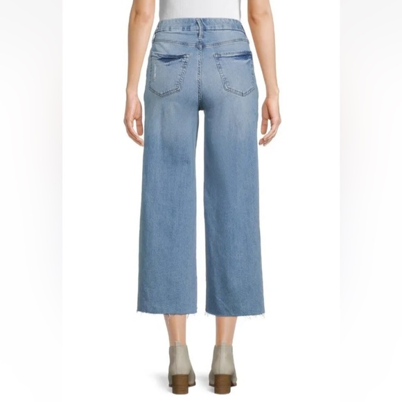 👖 NWOT Time and Tru High Rise Stretch Wide Leg Jeans - Size 16 - Picture 3 of 11